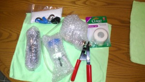 Figure 13. All the components included in Package A are bubble wrapped for protection prior to shipping.